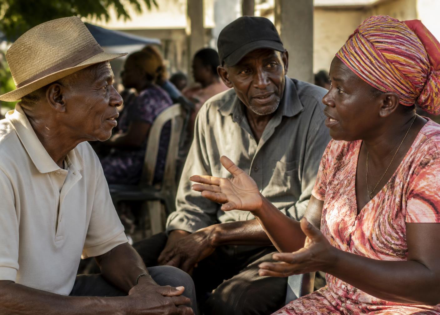 Moun ayisyen kap pale ansanm nan yon rasanbleman kominotè